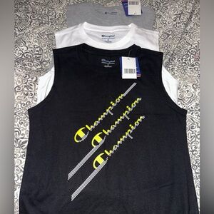 Boys Champion Sleeveless 3PACK active shirts